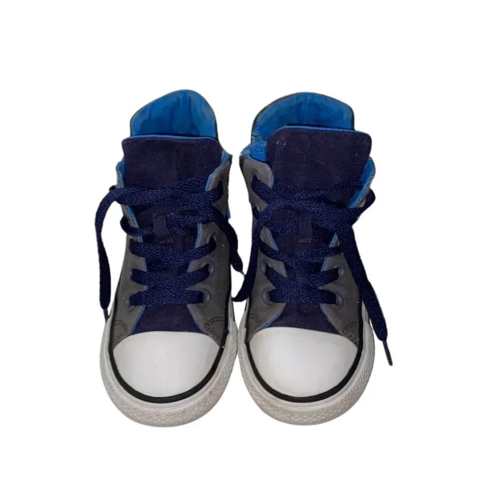 Converse Chuck Taylor All Star High Top Zip Sneakers Toddler/Infant Size 10 Gray